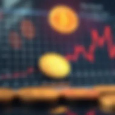 Graph depicting the rise of cryptocurrency market