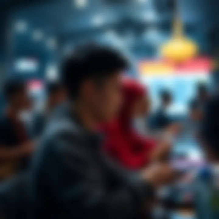 Visual representation of users engaging within the Sandbox platform