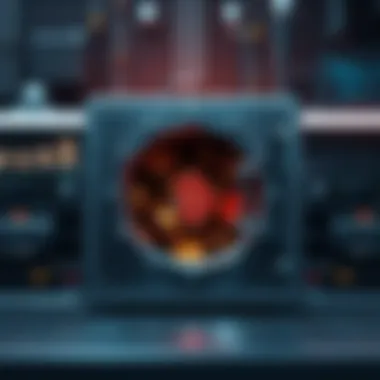 A secure digital vault symbolizing cryptocurrency safety