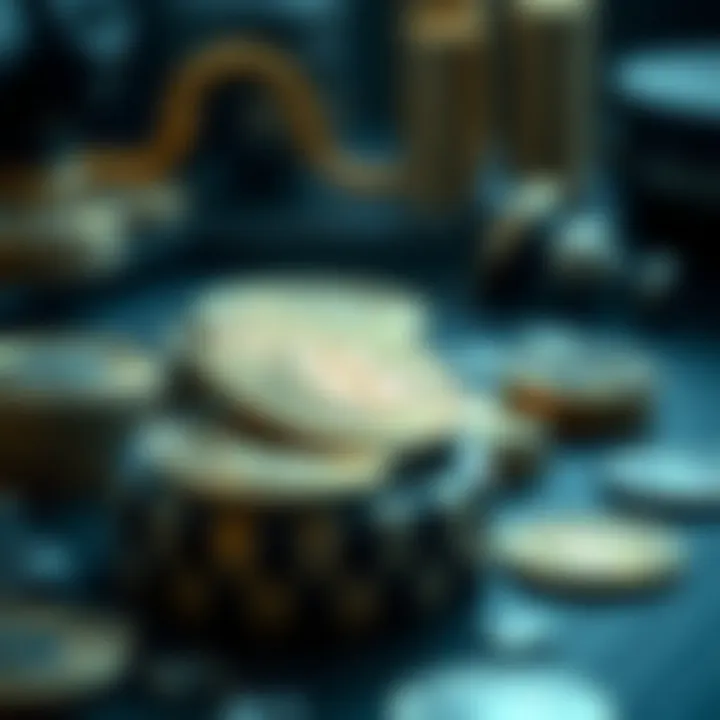 Illustration depicting secure cryptocurrency management