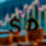 Currency exchange concept with SGD and IDR symbols