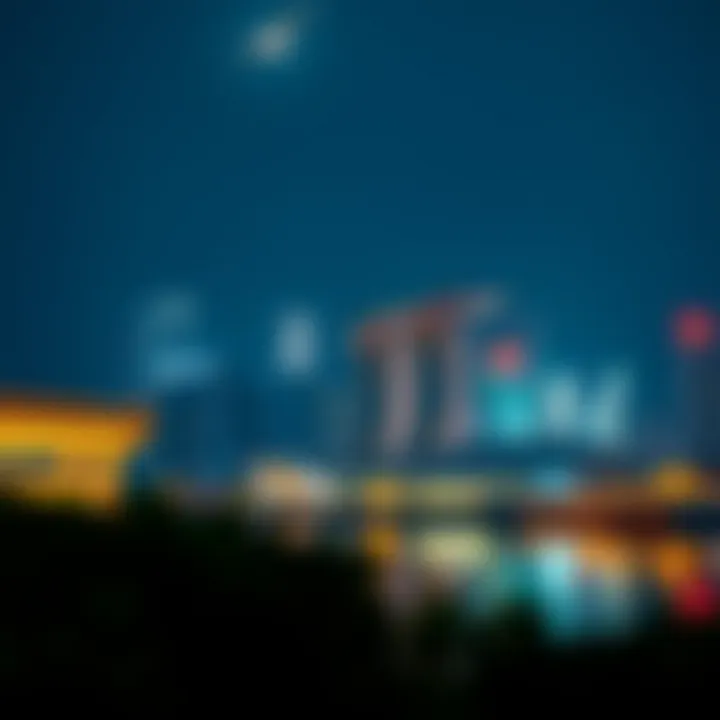 Visual representation of Singapore and Indonesia landmarks