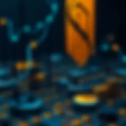 Illustration of smart contract execution on blockchain