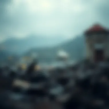 Visual depiction of innovative cryptocurrency solutions addressing climate change