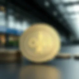 Conceptual representation of SNT coin in digital finance