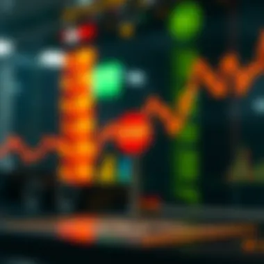 Conceptual illustration of stop-limit orders in cryptocurrency trading