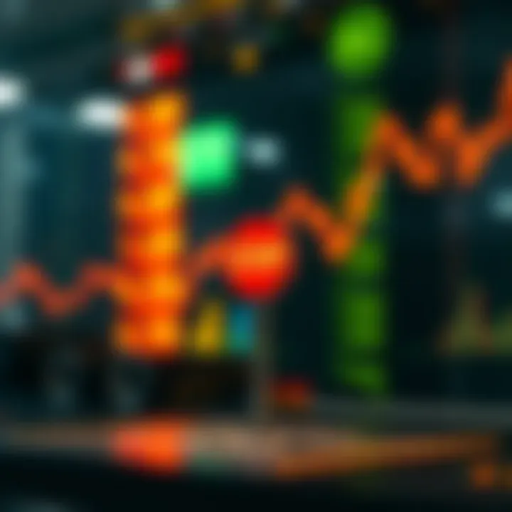 Conceptual illustration of stop-limit orders in cryptocurrency trading