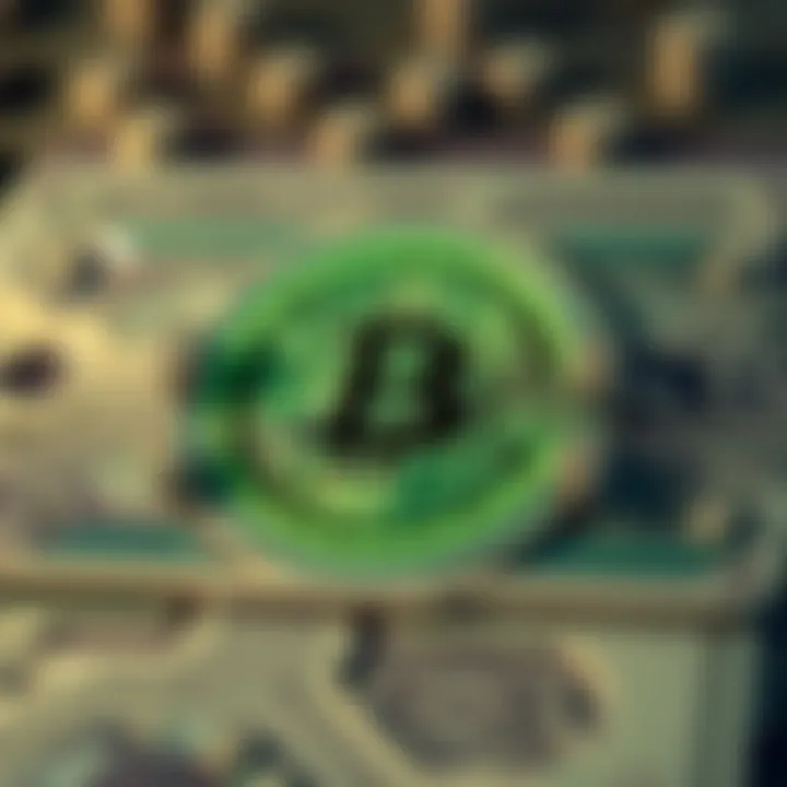 Diagram depicting the technology behind digital cash