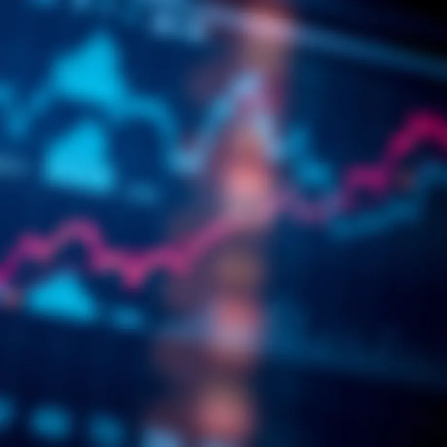 Conceptual diagram illustrating trend lines in market analysis