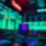 A digital representation of NFTs merging with streaming technology