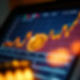 Graph depicting cryptocurrency trends