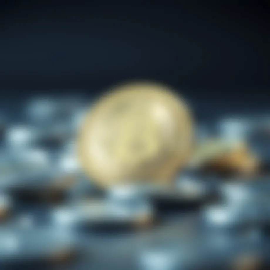 Conceptual representation of digital currency