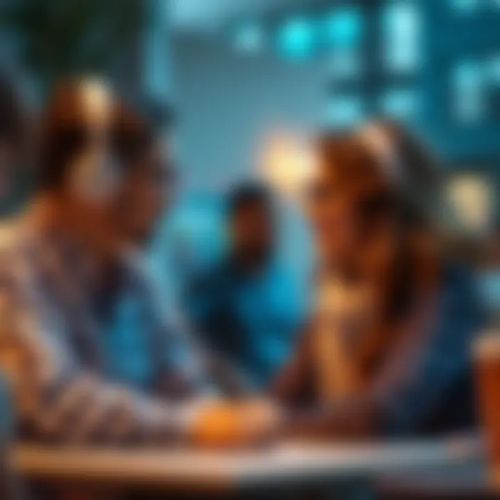 Graphical illustration of interactions between users and creators