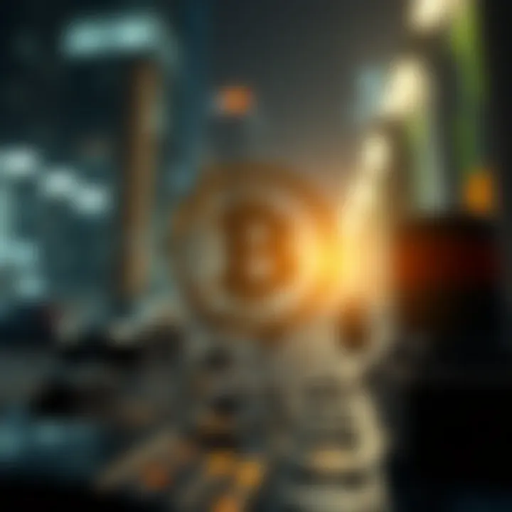 Blockchain technology illustration