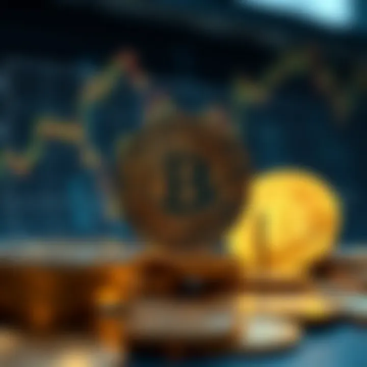 An illustration of various cryptocurrency trends shaped by investor sentiments