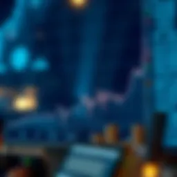 A chart demonstrating the rise of cryptocurrency investments influenced by community discussions