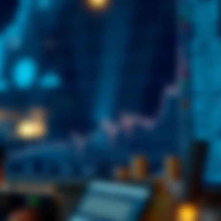 A chart demonstrating the rise of cryptocurrency investments influenced by community discussions