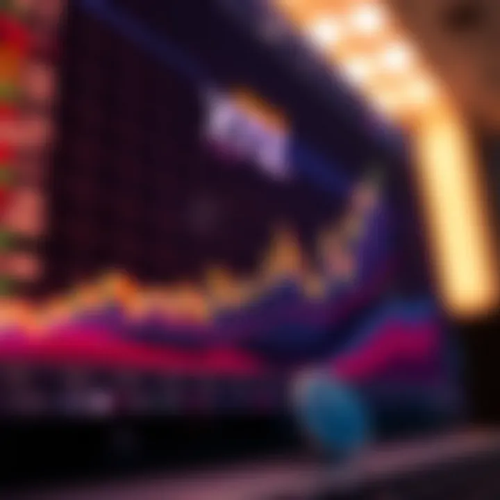 Graph showing XTZ coin market trends