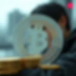 Symbolic representation of cryptocurrency in the digital age